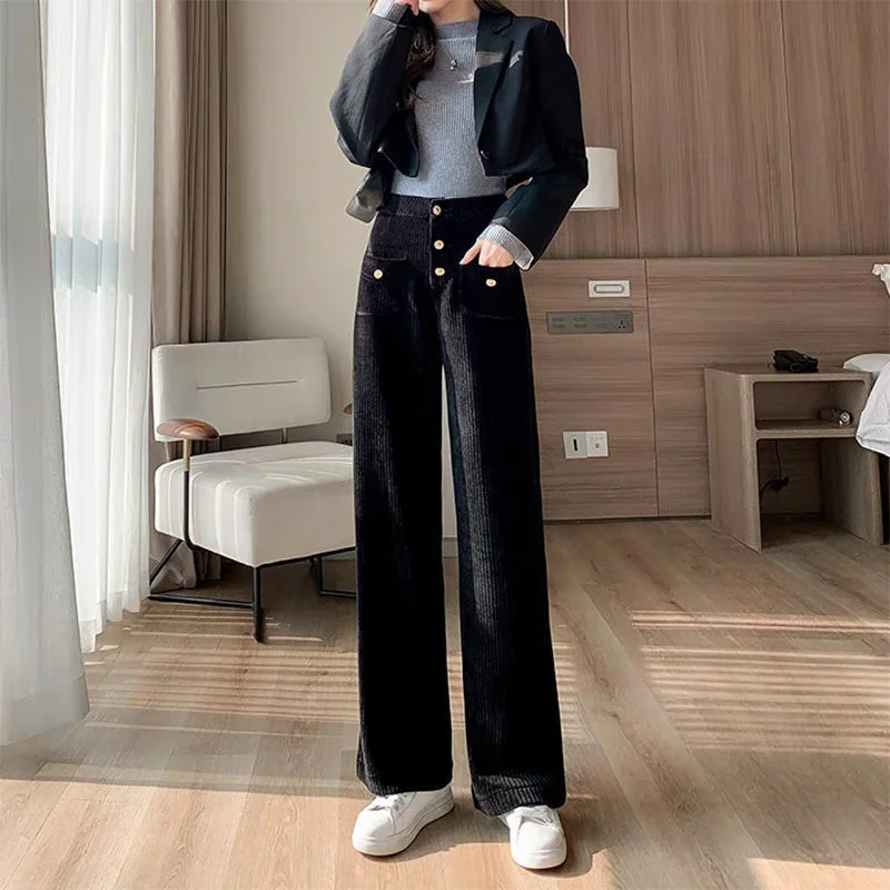Casual Spring Autumn Korean Fashion Pants for Women Long Woman Trousers Clothing Original Trends 2025 Vintage Slacks Aesthetic G - Image 5