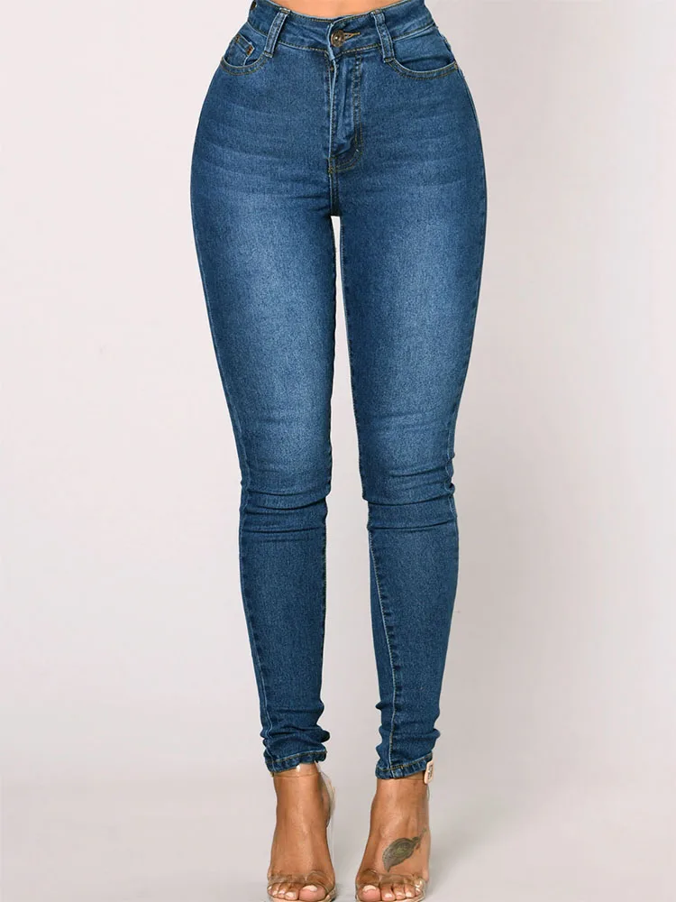 2024 NEW Women’s Skinny Jeans Pants Vintage Denim Jeans Women Fashion Stretch Trousers streetwear Straight Leg Wrap Hips Jeans - Image 8