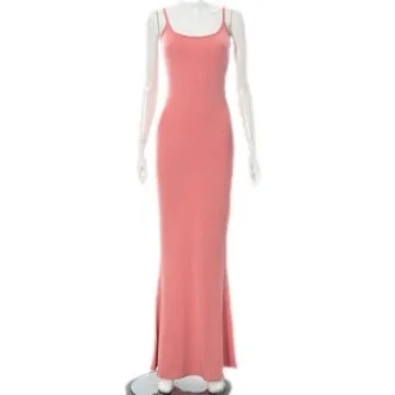 Y2k Women Sexy Tight Long Skirt New Tight Long Skirt Casual Skirt Sleeveless Backless Sexy Hot Girl Suspender Hip Fishtail Skirt - Image 5
