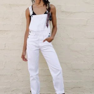 Casual Women Summer Vintage Retro Denim Long Jumpsuit Spaghetti Strap Straight Romper Pants Baggy Bib Overalls Jumpsuits