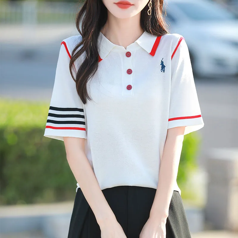 2025 Spring and Summer Women's High end Embroidered Cashmere Hoodie Flip Collar Women's Hoodie New High quality Top - Image 2