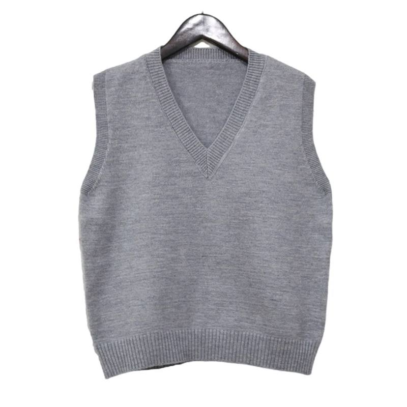 Sleeveless V-Neck Sweater Vest Women 2025 Korean Fashion Knitwear Spring Autumn Solid Color All-match Pullovers Waistcoats Tops - Image 6