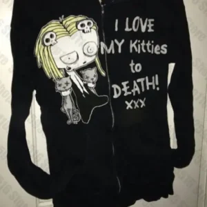 Woman Clothing Halloween Hoodies Women Sweatshirts Y2k Hooded Shirt Harajuku Zip Hoodie Goth Blouse Autumn Womens Clothing Anime