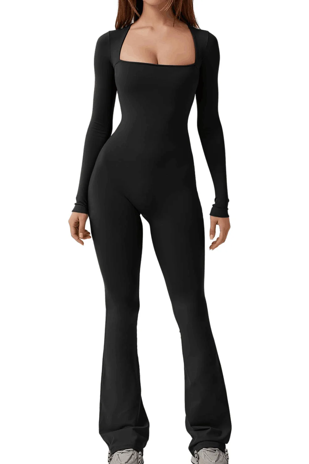 Fashion Slim Jumpsuits Women Sexy Package Hip Bodycon Square Collar Low Cut Trendy Ladies Jumpsuit Streetwear Y2k Style Clothing - Image 9