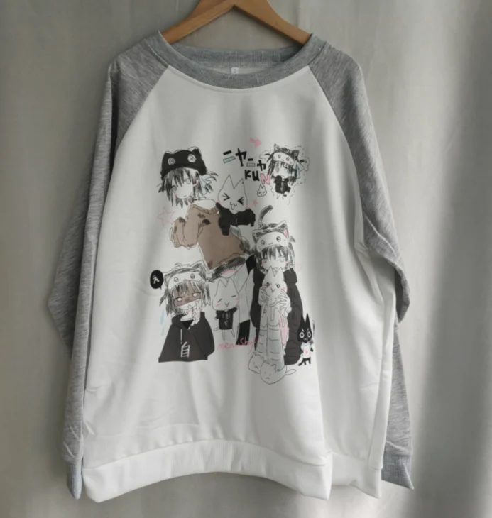 Cotton Cat Print Hoodies Women Streetwear Chic Long Sleeve Sweatshirts Casual Korean Oversized Hoodie Y2k Tops 2025 Ropa Mujer - Image 8