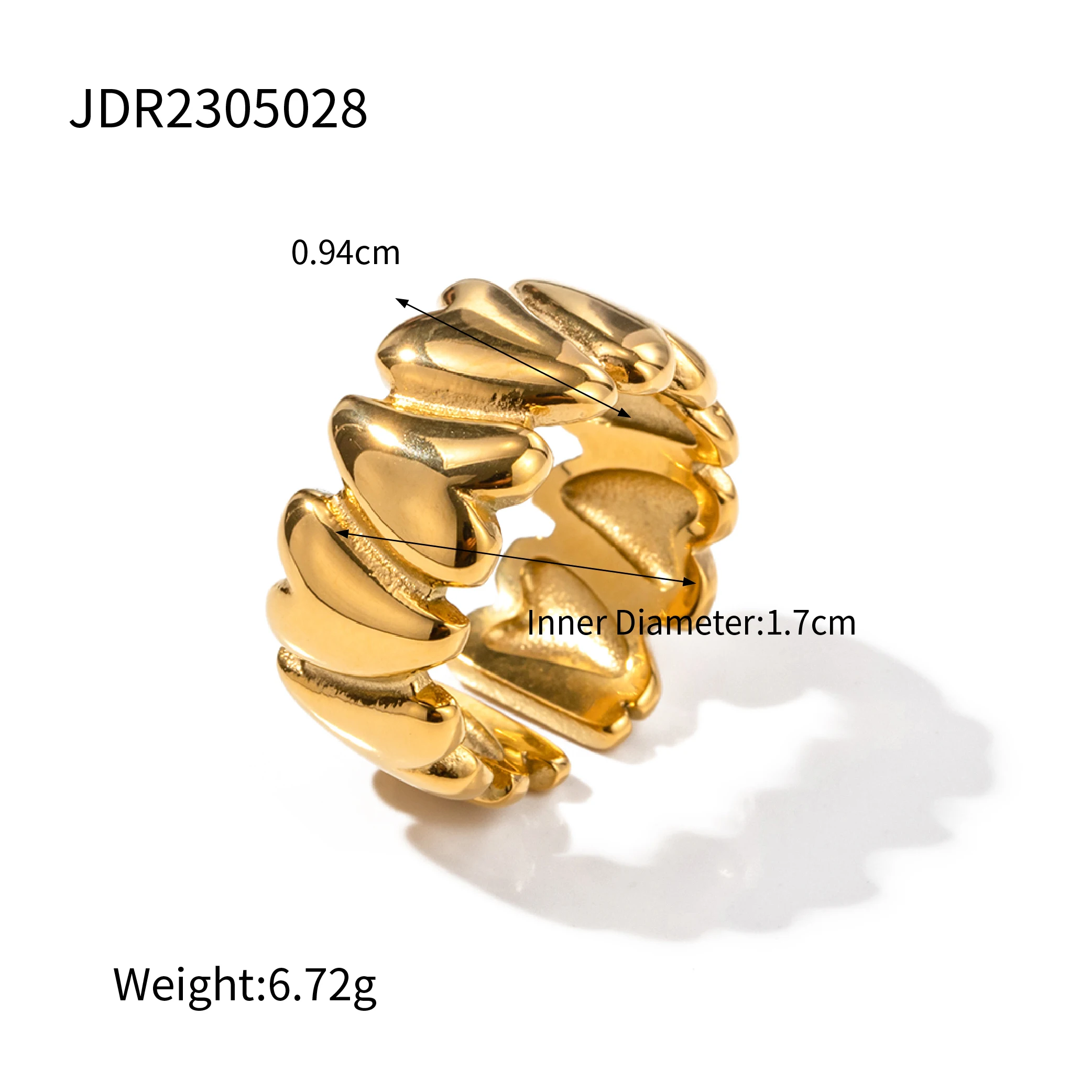 Uworld Fashion Imitation Pearl Stainless Steel Gold Color Ring for Women Engagement Party Gift Temperament Jewelry 2024 - Image 9