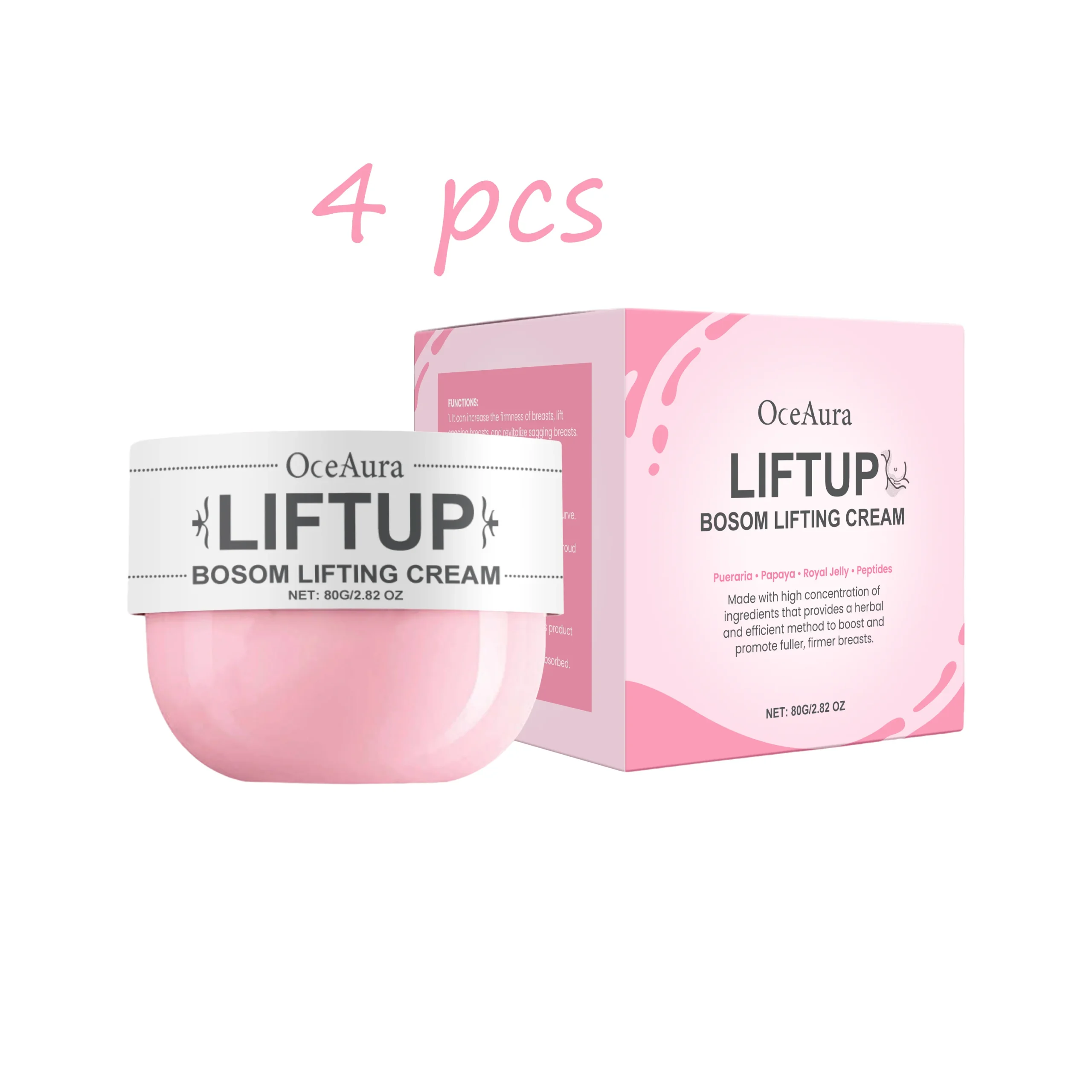 Oceaura Breast Care Cream Nourishing Firming Breast Skin Reduce Sagging Daily Massage Improve Skin Elasticity Breast Skin Cream - Image 8