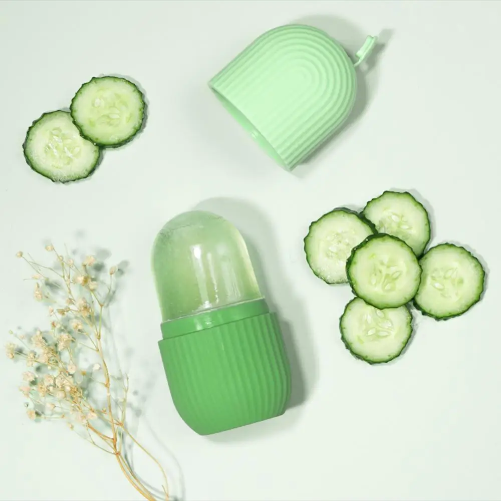 Silicone Cube Tray Shape Face Facial Ice Roller Massage Face Massage Roller Frozen Facial Reusable Ice Face Roller Skincare Tool - Image 6