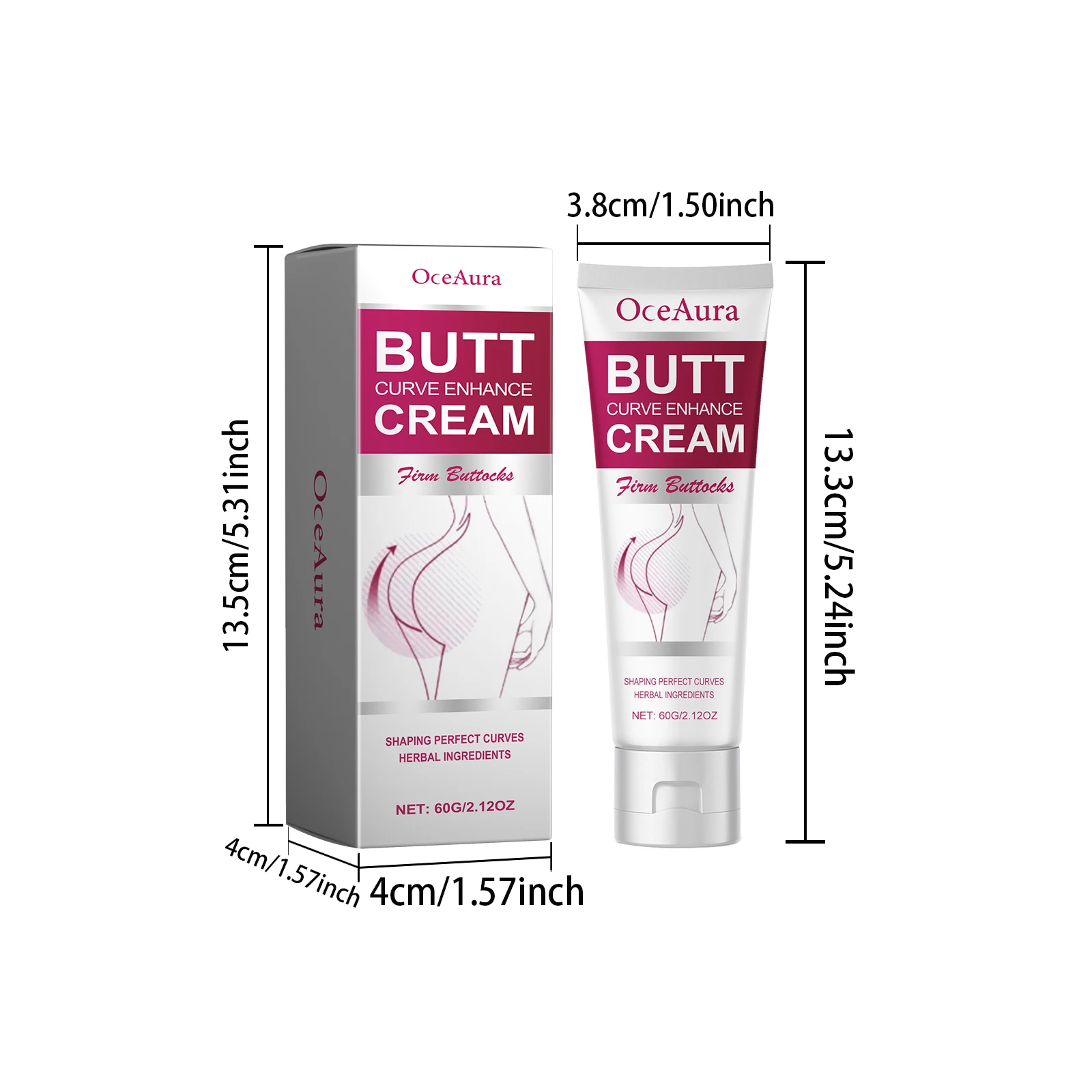 Oceaura Butt Skin Care Cream Massage Firming Skin Shaping Lifting Tightening Buttocks Skin Anti-sagging Butt Curve Enhance Cream - Image 6