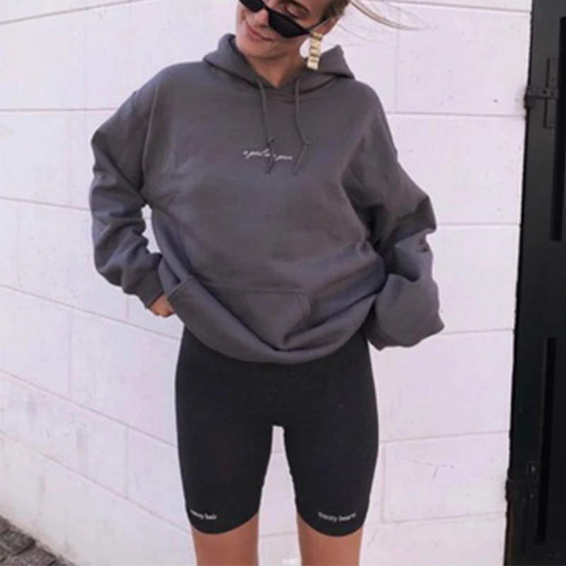 Summer biker shorts 2024 women elastic waist skinny fitness korean casual sexy Letter print black shorts pantalones black - Image 3