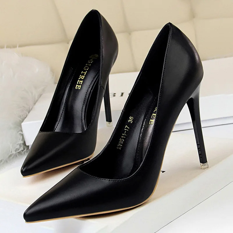 BIGTREE Shoes Women Pumps Fashion High Heels Shoes Black Pink White Shoes Women Wedding Shoes Ladies Stiletto Women Heels 2025 - Image 4