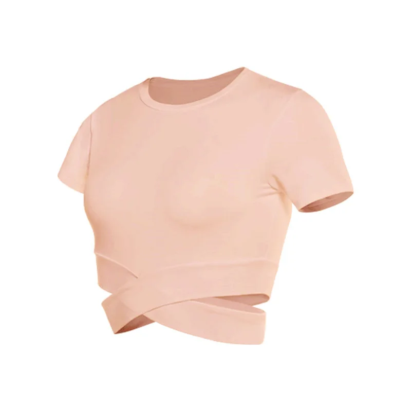 Women's Fitness T-shirts 2024 Clothing Gym Shirt Female Seamless Yoga Top Sportswear Crop Tops Sports Wear For Women T-shirt - Image 10
