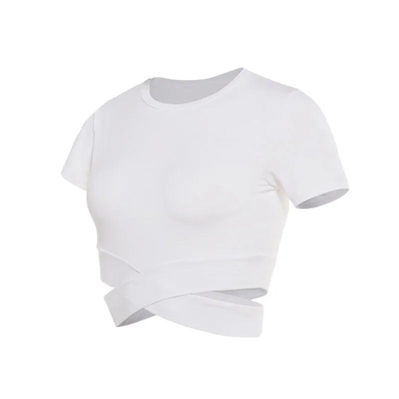Women's Fitness T-shirts 2024 Clothing Gym Shirt Female Seamless Yoga Top Sportswear Crop Tops Sports Wear For Women T-shirt - Image 11