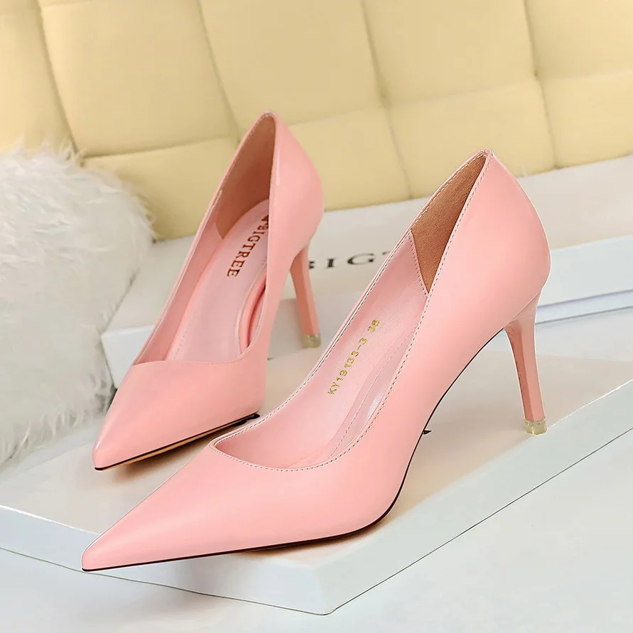 BIGTREE Shoes Women Pumps Fashion High Heels Shoes Black Pink White Shoes Women Wedding Shoes Ladies Stiletto Women Heels 2025 - Image 15