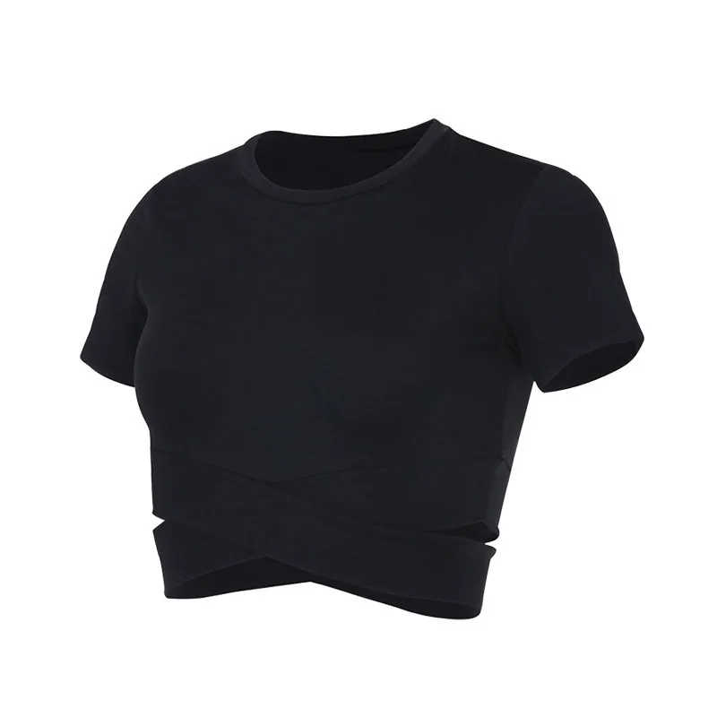 Women's Fitness T-shirts 2024 Clothing Gym Shirt Female Seamless Yoga Top Sportswear Crop Tops Sports Wear For Women T-shirt - Image 12