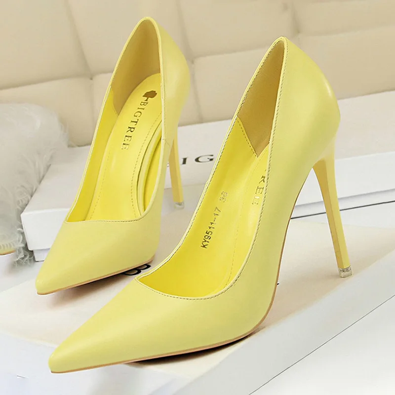 BIGTREE Shoes Women Pumps Fashion High Heels Shoes Black Pink White Shoes Women Wedding Shoes Ladies Stiletto Women Heels 2025 - Image 8