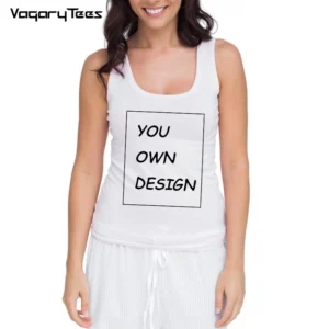 Unique Customized Women's Tanks Print Your Own Design Casual Tops girl tees animal cartoon lovers celebrity birthday party