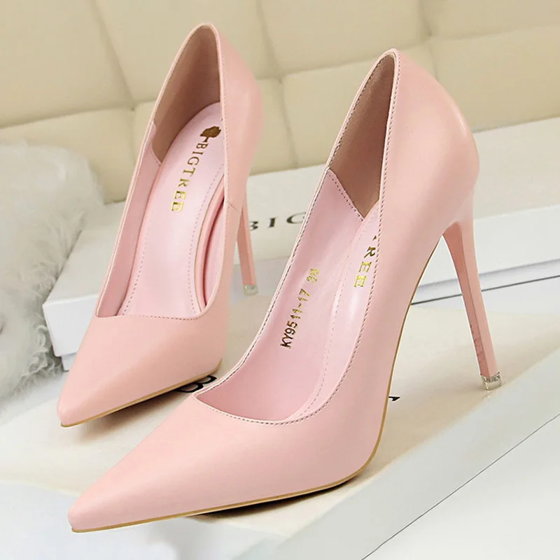 BIGTREE Shoes Women Pumps Fashion High Heels Shoes Black Pink White Shoes Women Wedding Shoes Ladies Stiletto Women Heels 2025 - Image 6