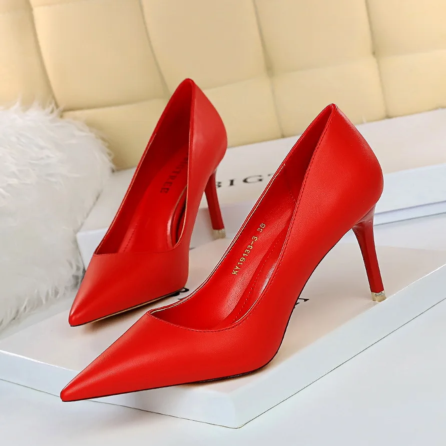 BIGTREE Shoes Women Pumps Fashion High Heels Shoes Black Pink White Shoes Women Wedding Shoes Ladies Stiletto Women Heels 2025 - Image 14