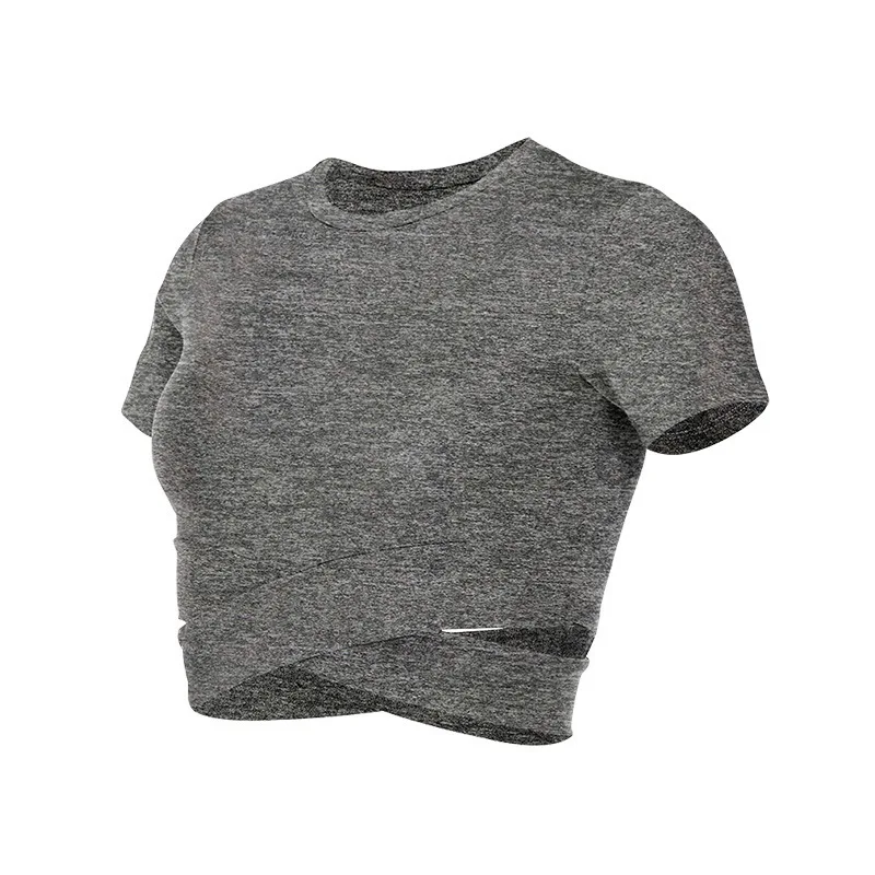 Women's Fitness T-shirts 2024 Clothing Gym Shirt Female Seamless Yoga Top Sportswear Crop Tops Sports Wear For Women T-shirt - Image 7