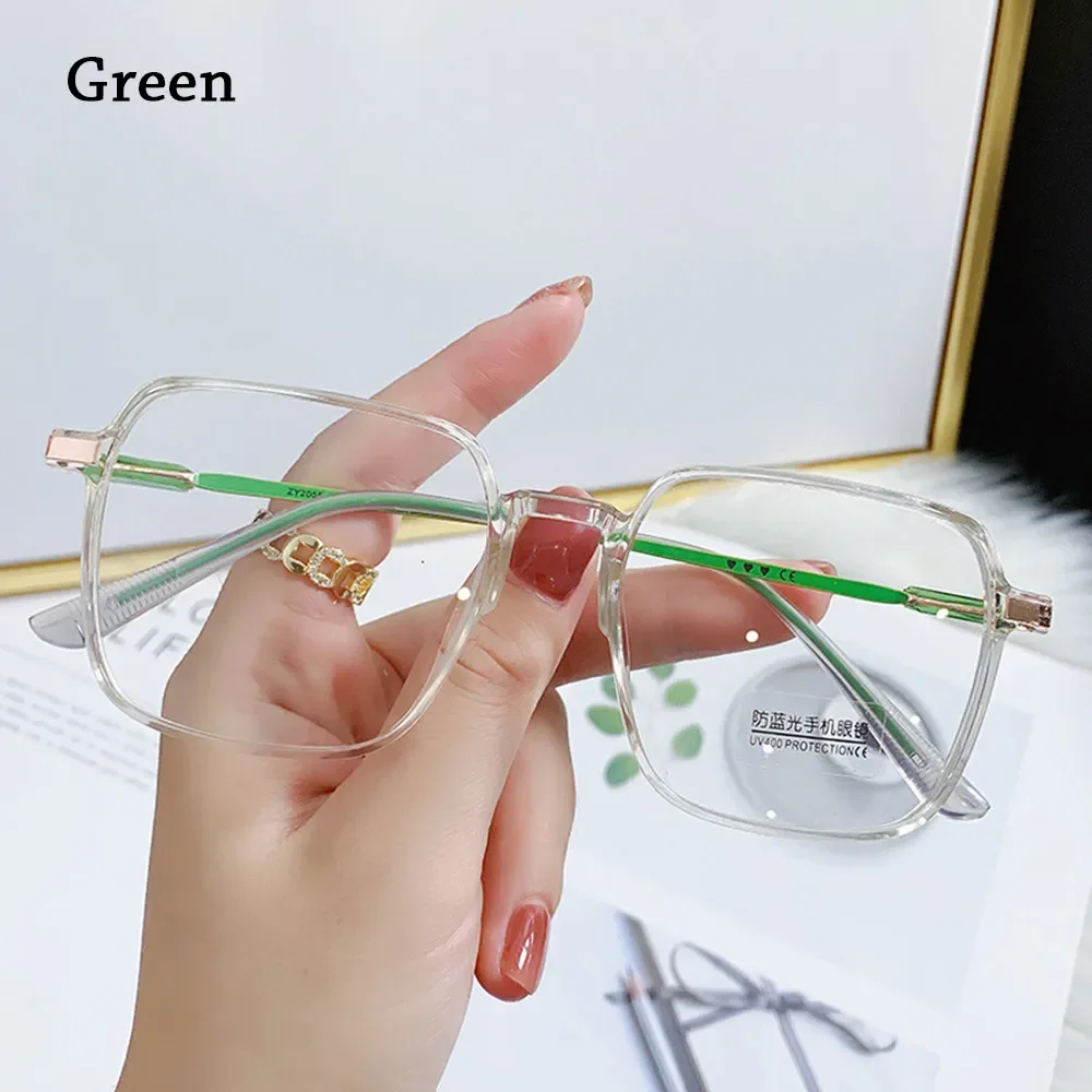 Retro Square Anti-Blue Light Glasses for Women Stylish Clear Frame Anti Radiation Glasses Transparent gafas de sol - Image 16