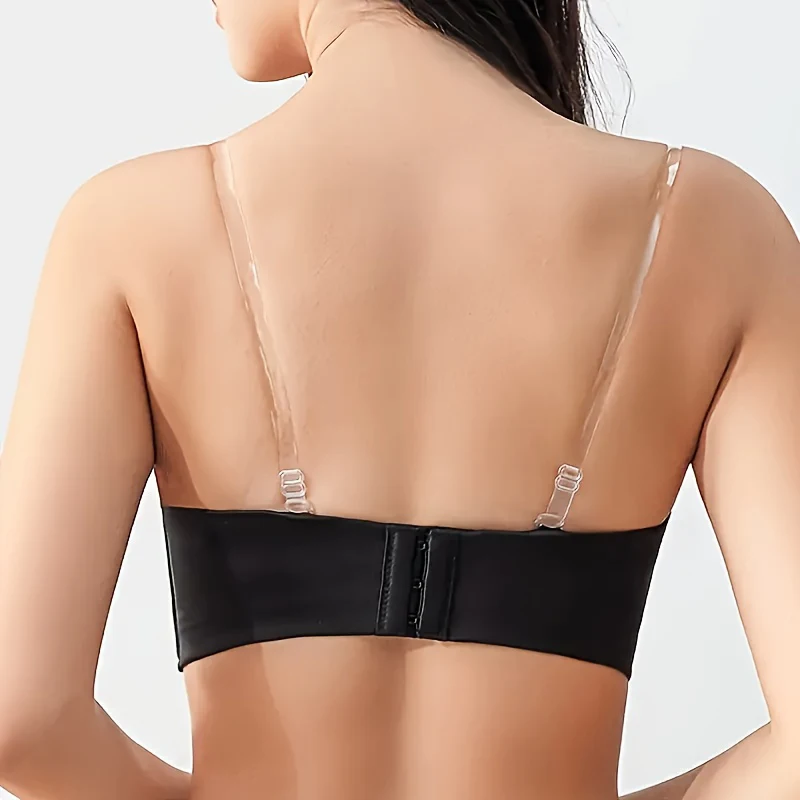 FallSweet 2/4/10/20PCS Adjustable Invisible Clear Bra Straps for Women Transparent Elastic Shoulder Belt Lingerie Accessories - Image 3