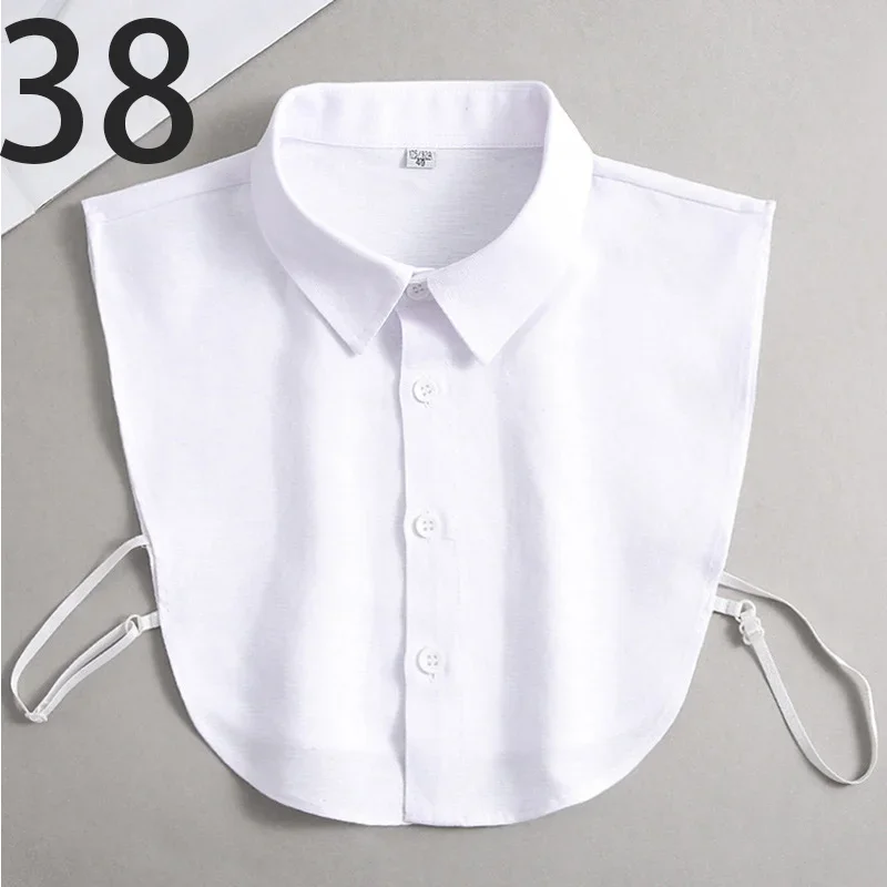 Oxford Textile Cotton Fake Collar for Men Unisex Versatile Spring Summer Fashion Business Collar Inside Office Work Fake Shirt - Image 18