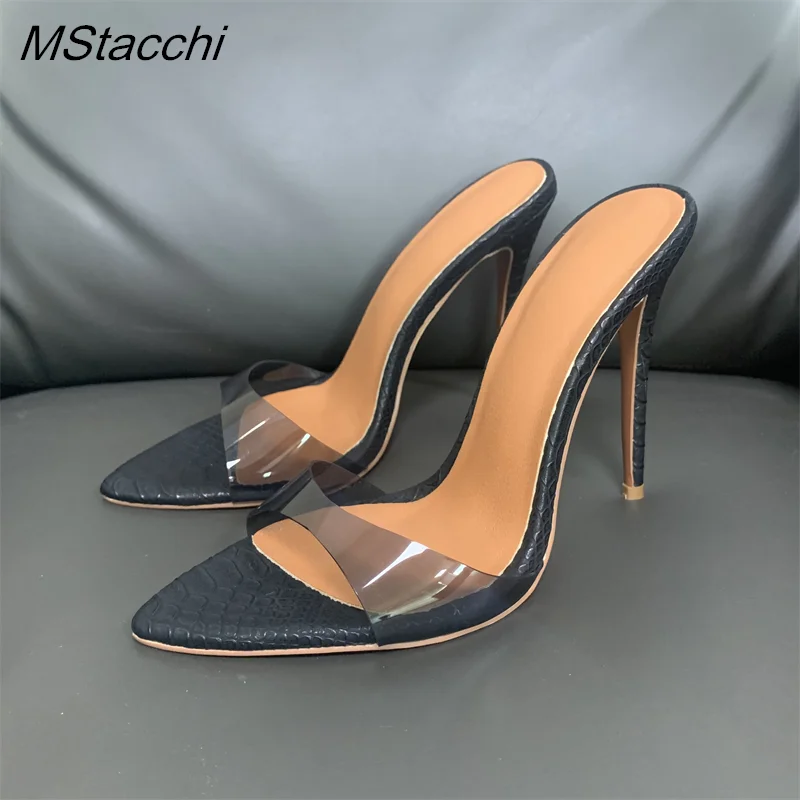 Super-high Heel Slippers Women Shoes Summer Peep Toe Mixed Colors Stiletto Sandals Sexy Party Ladies Shoes Luxury Woman Pumps - Image 13