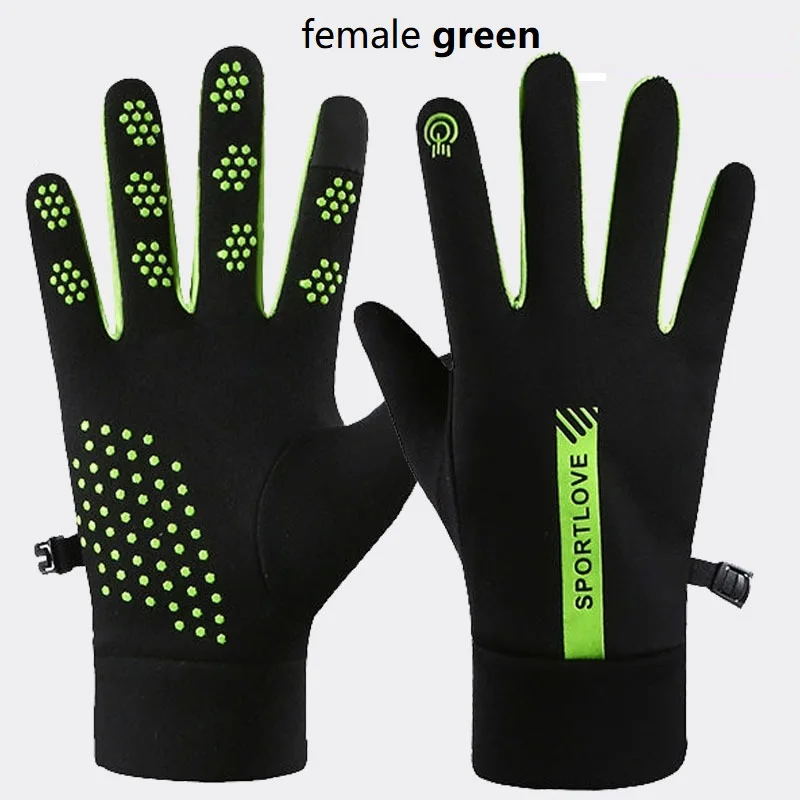Womens Autumn and Winter Sports Warm Gloves Waterproof and Anti Slip Cycling Gloves Wind and Cold Resistant Outdoor Activity Glo - Image 7