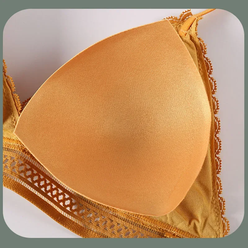 Sexy Floral Lace Bra Top For Women Push Up Female Lingerie breathable Bralette Removable Pad Thin Fashion New Wireless Bras - Image 6