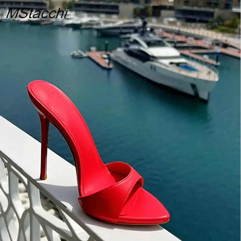 Super-high Heel Slippers Women Shoes Summer Peep Toe Mixed Colors Stiletto Sandals Sexy Party Ladies Shoes Luxury Woman Pumps - Image 7