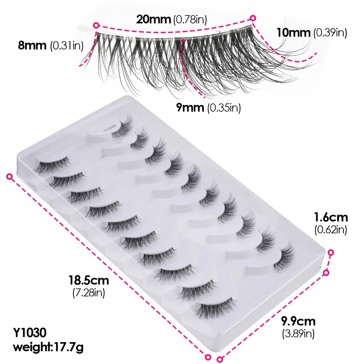 3/6/10 Pairs Wispy Half Eyelash Fluffy False Eyelashes Full Natural Long Mink Lashes Extension Makeup Handmade Cat Eye Faux Cils - Image 6