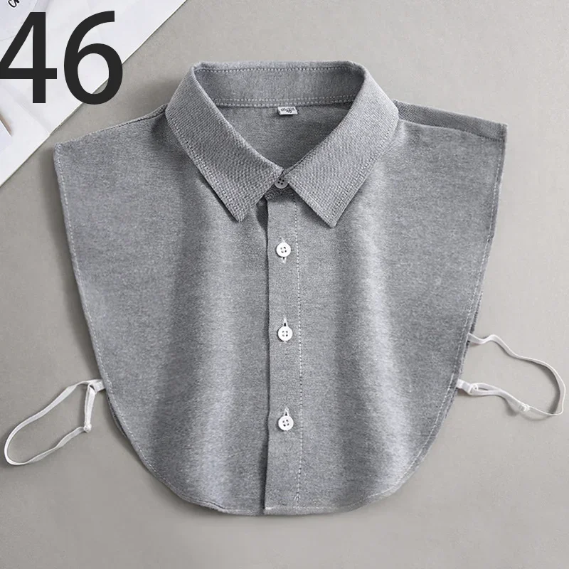 Oxford Textile Cotton Fake Collar for Men Unisex Versatile Spring Summer Fashion Business Collar Inside Office Work Fake Shirt - Image 8