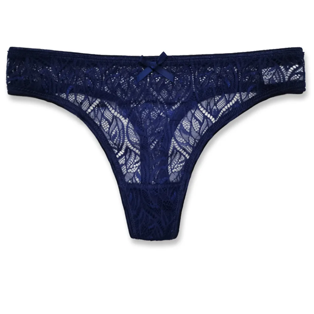 Ladies Sexy Lace Panties Women Thongs Breathable Low Waist Fashion G Strings Hollow Transparent Underwear Lingerie 5 pcs/lot - Image 6
