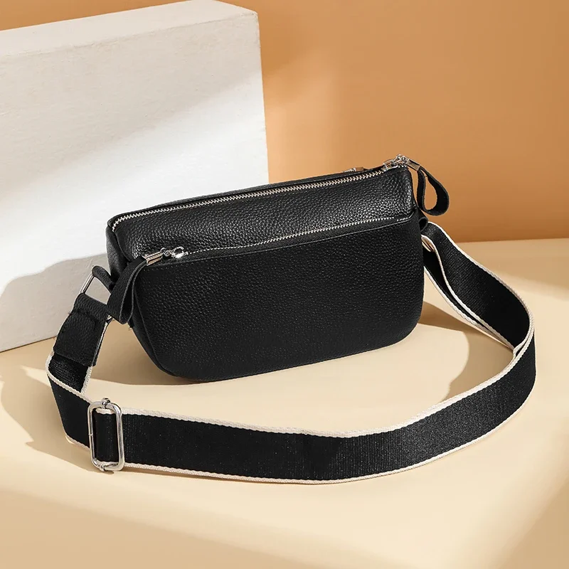 High Quality Cow Leather Handbag Multilayer Women Bag Luxury Genuine Leather Shoulder Crossbody Bag Female New Ladies Tote Sac - Image 7