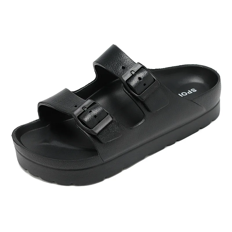 Bebealy Womens Platform Sandals With Arch Support Beach Summer Sandals Adjustable Buckle Woman Comfort Lightweight EVA Slides - Image 12
