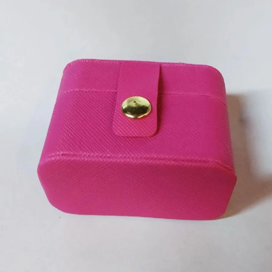 Mini Ring Box Portable Small Jewelry Organizer Display Travel Simple Mini Gift Case Boxes Leather Earring Necklace Holder - Image 9