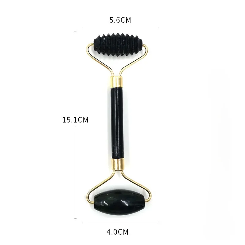 Obsidian Jade Roller Massager Gouache Scraper For Face Facial Skin Care Tools Natural Body Back Beauty Lifting Massagers Rollers - Image 5