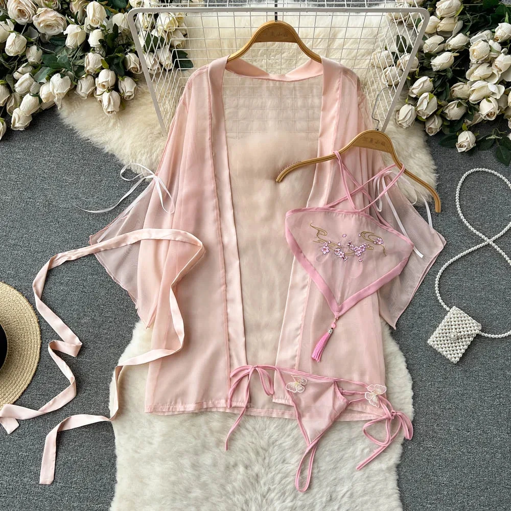 Women' Sexy Lace Camisole Slim Solid Color Sleeveless Bodysuit Erotic Lingerie V-Neck Ultra-Thin Pajamas Hollow Sheer Playsuit - Image 43