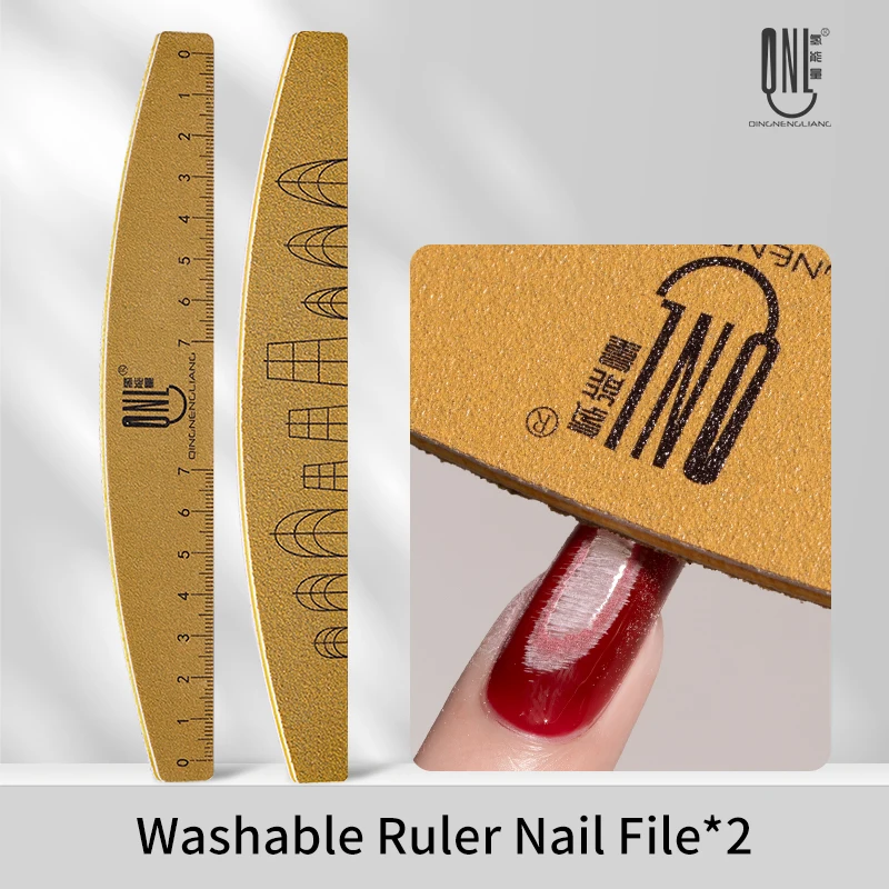 2/4/5/10pcs Nail File Set With Scale Nail Art Double-sided 180/240 Grit Nail File Grinding Sanding Buffer Buffing Manicure Tool - Image 9