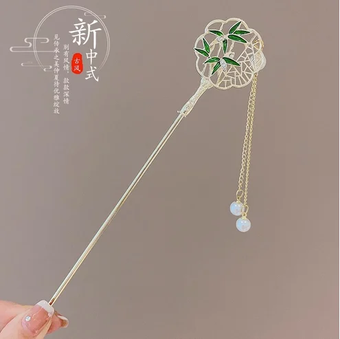 Light Luxury Flower Hairpin For Women Chinese Style Floral Butterfly Tassel Hair Stick Elegant Metal Jewelry Hairpin Hair Clips - Image 35
