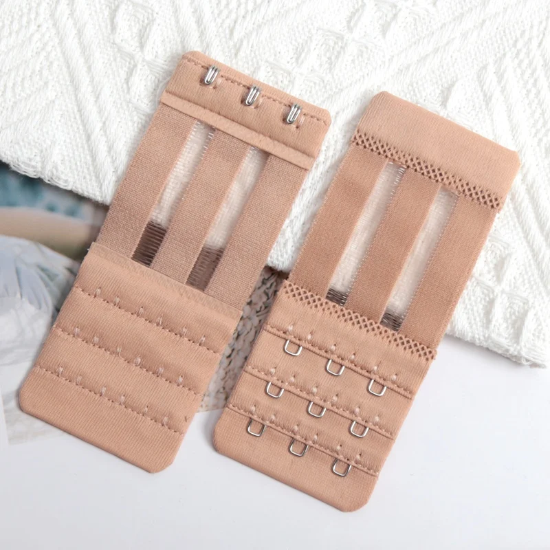 3 Pieces 3 Rows with 3 Hook Extension Straps Comfortable Adjustable Bra Band Women Lingerie Underwear Bra Extender Accessories