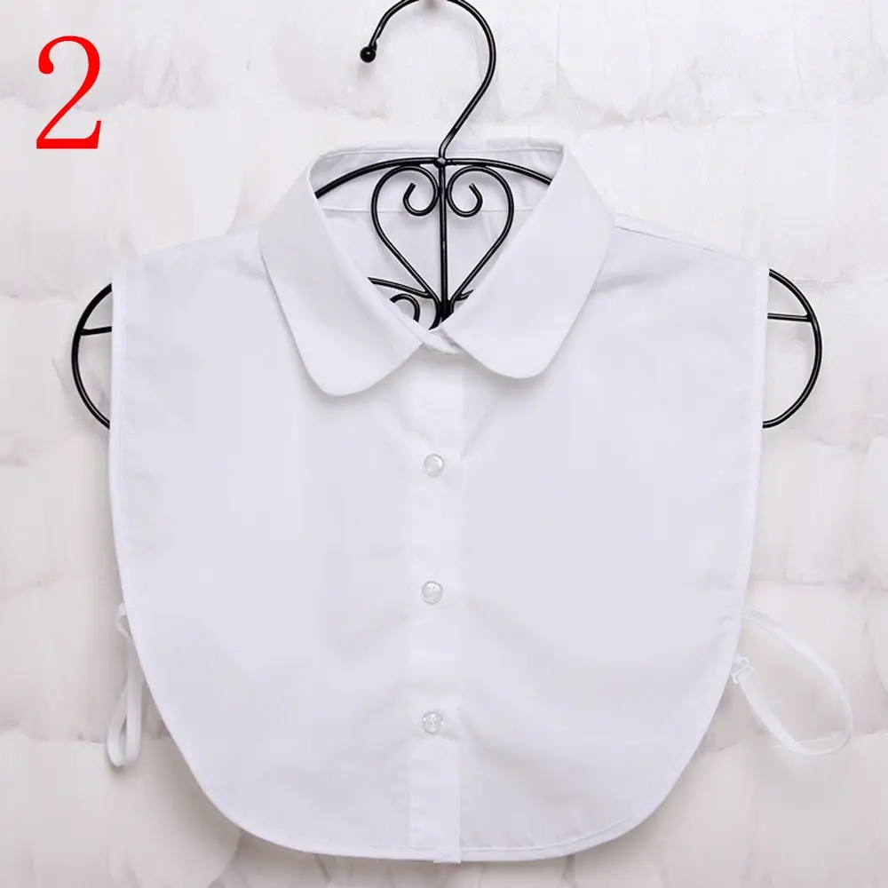 White & Black Blouse Detachable Collars False Collar Solid Shirt Lace False Collar Women Clothes Accessories - Image 8