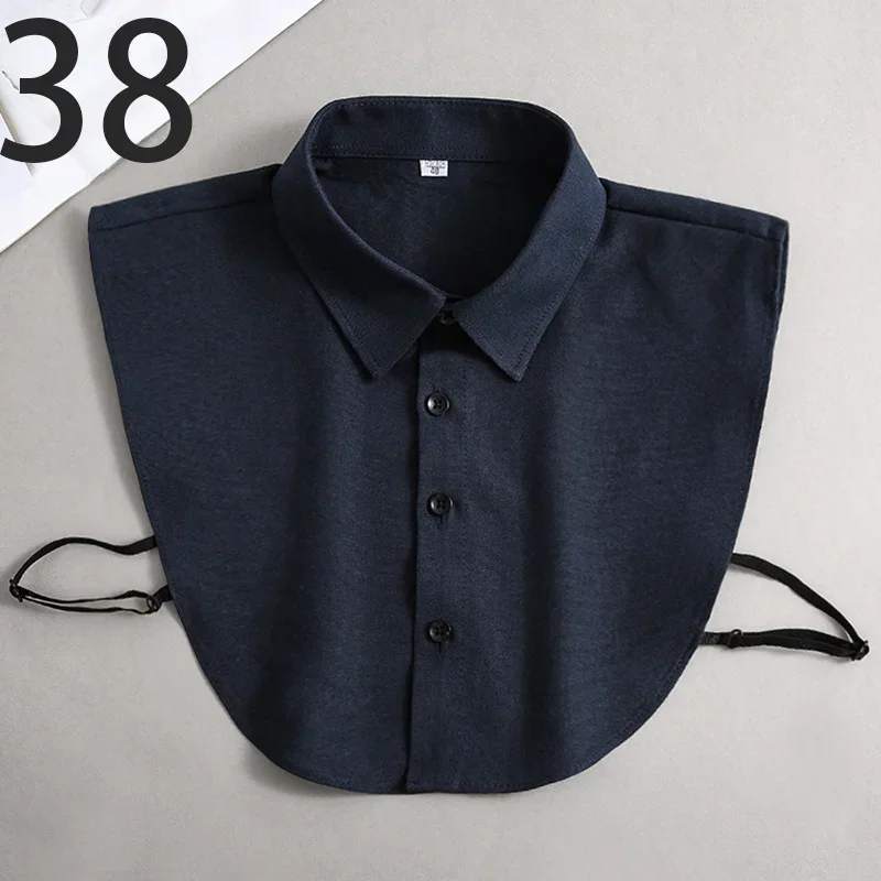 Oxford Textile Cotton Fake Collar for Men Unisex Versatile Spring Summer Fashion Business Collar Inside Office Work Fake Shirt - Image 15