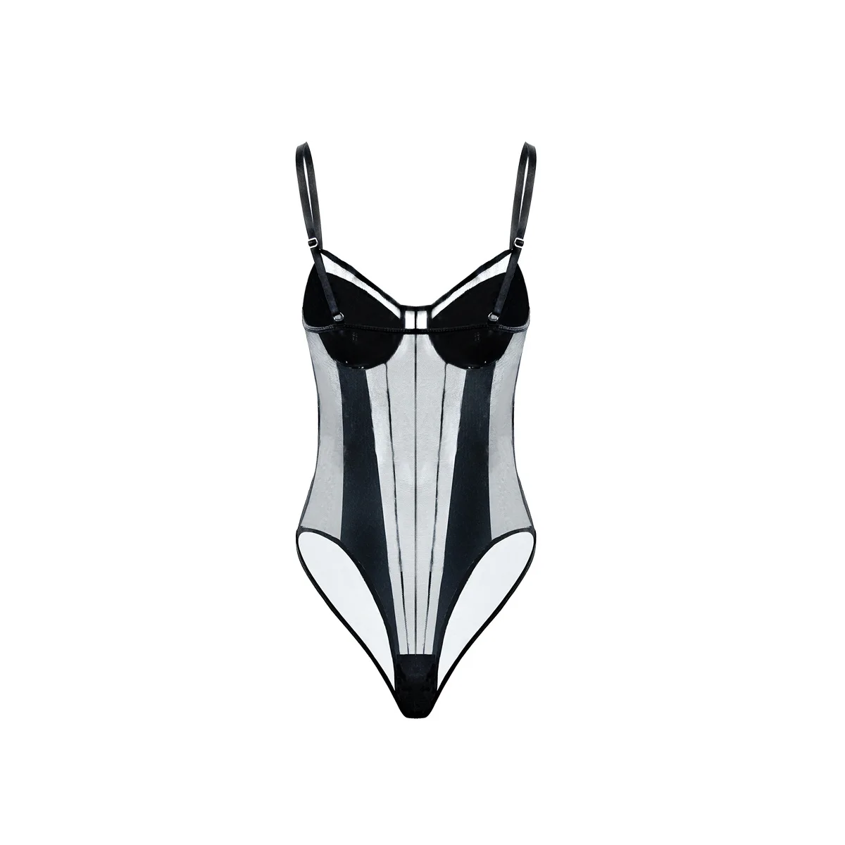 Sexy tight fitting women's clothing, deep V-neck shaping, adjustable shoulder straps, reinforced soft padded bra, top - Image 5