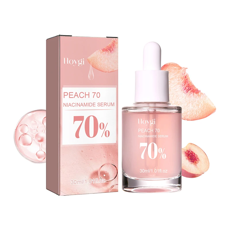 Peach 70% Niacinamide Serum 30ml Moisturizing Prevent Dryness Facial Essential Oil Increasing Elasticity Smooth Soften Skin Care - Image 8