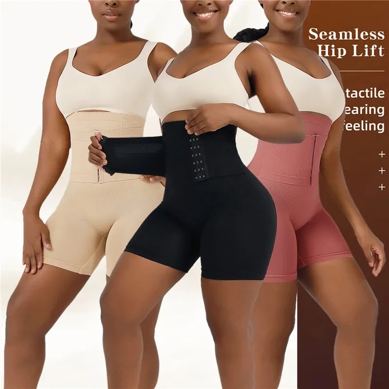 Shapewear for Women Tummy Control Body Shaper Fajas Shorts with Hook Butt Lifter Panties High Waisted Underwear Slimming Panties - Image 4