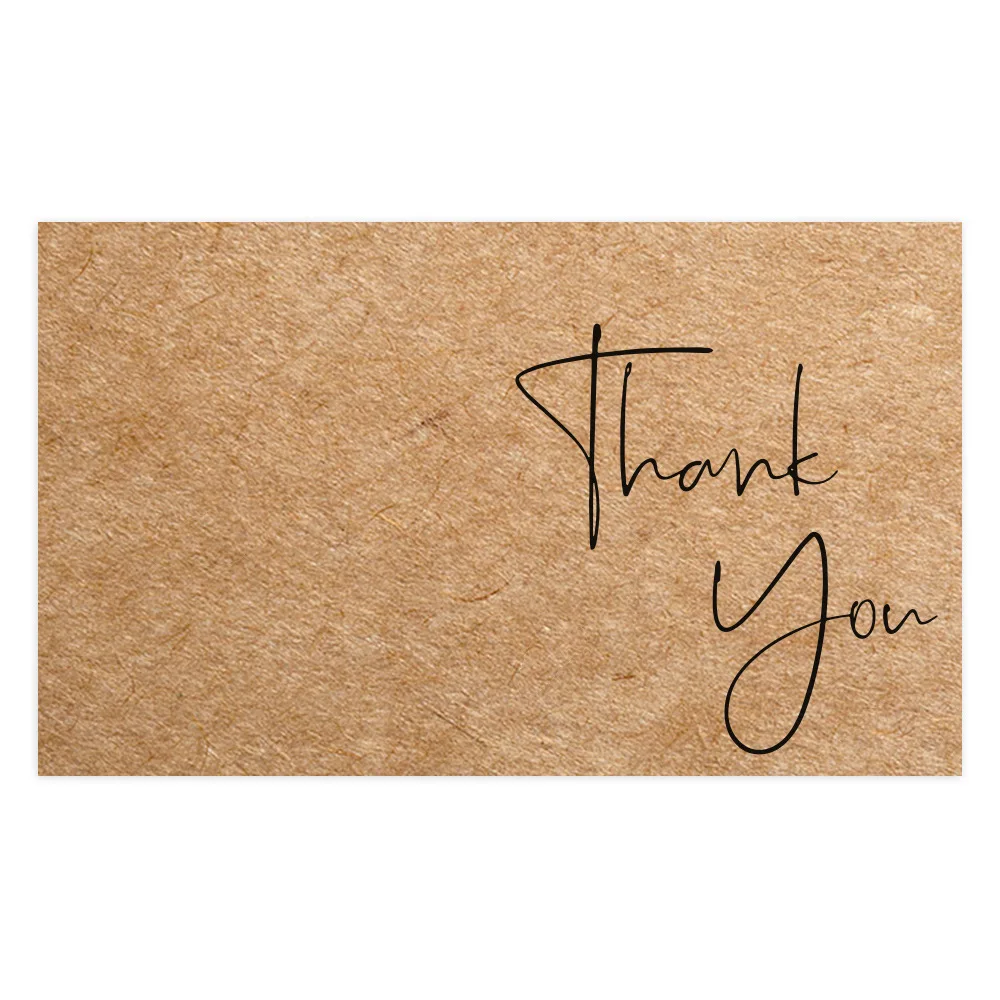 9.0x5.4cm Pink Black Foil Stamp Greeting Label Custom Thank You Cards For Small Bussiness Gift Box Decoration Packaging Supplies - Image 15