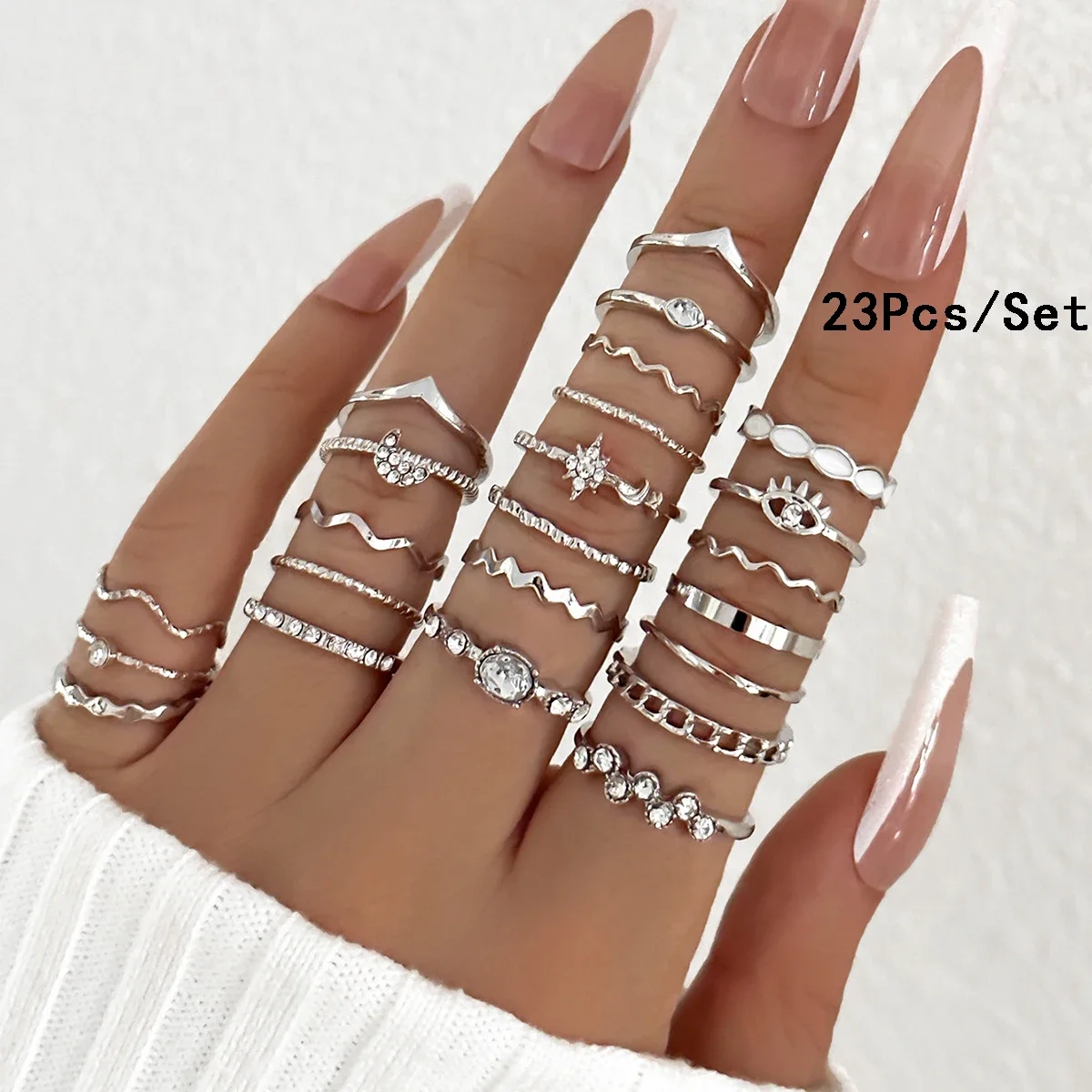 30Pcs Bohemian Geometric Knuckle Rings Set For Women Gold Silver Color Finger Ring Girls Fashion Party Jewelry Accessories - Image 11