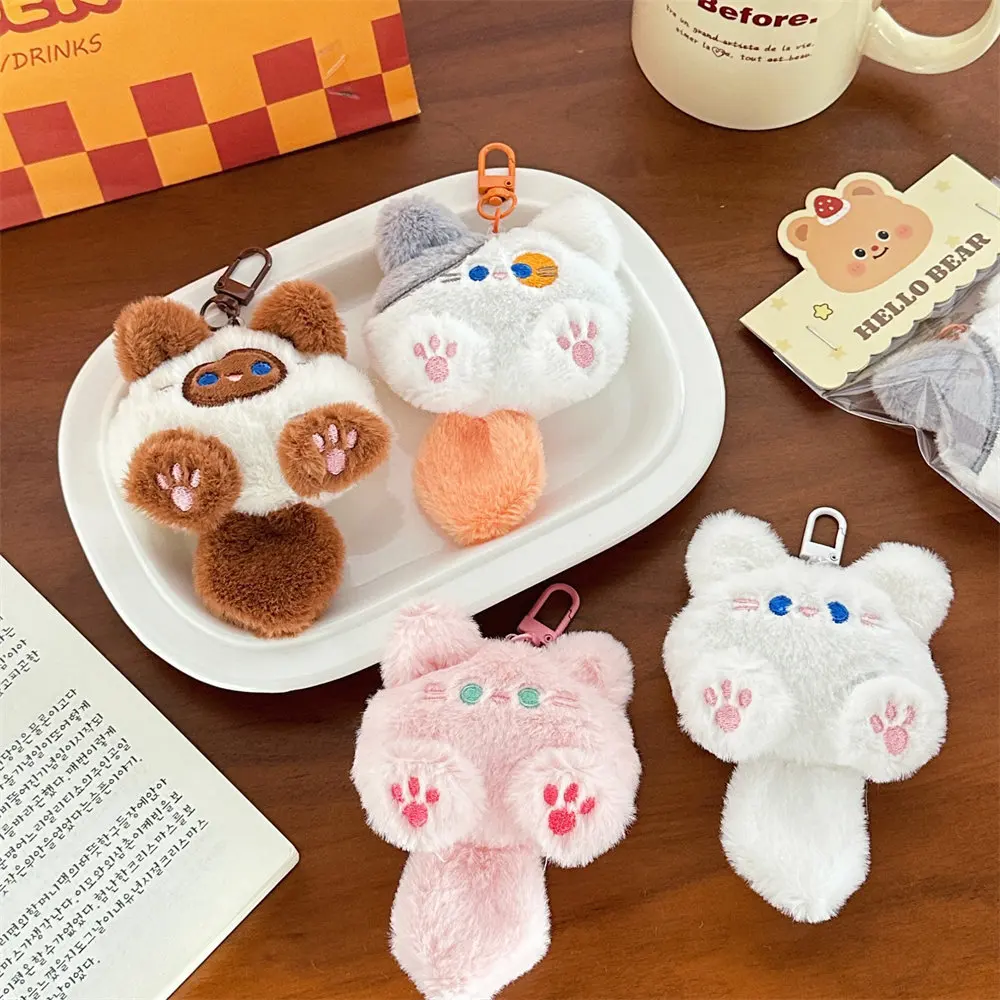 Cute Plush Cat Doll Pendant Girl Backpack Doll Pendant Couple Bag Keychain Decorative Gift - Image 4